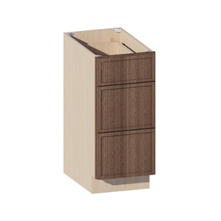 Slim Amber Oak - 15"W Vanity Drawer Base Cabinet