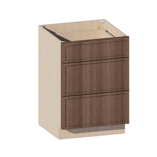 Slim Amber Oak - 24"W Vanity Drawer Base Cabinet