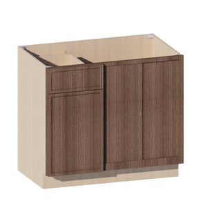 Slim Amber Oak - 39"W Blind Corner Base Cabinet