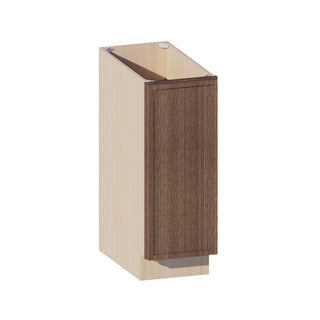 Slim Amber Oak - 12"W Full-Height Door Base Cabinet