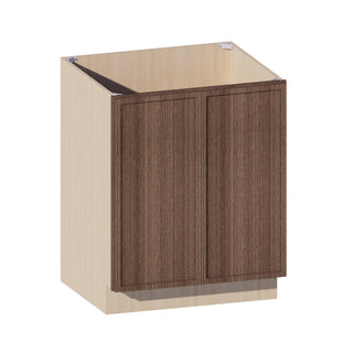 Slim Amber Oak - 27"W Full-Height Door Base Cabinet