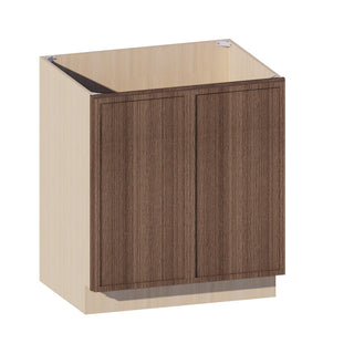 Slim Amber Oak - 30"W Full-Height Door Base Cabinet
