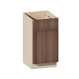 Slim Amber Oak - 18"W Trash Pull-Out Base Cabinet