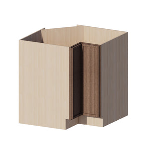 Slim Amber Oak - 33"W Lazy Susan Base Cabinet