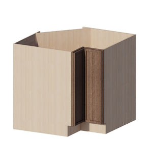 Slim Amber Oak - 36"W Lazy Susan Base Cabinet
