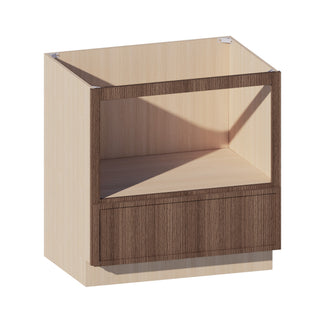 Slim Amber Oak - 33"W Microwave Base Cabinet