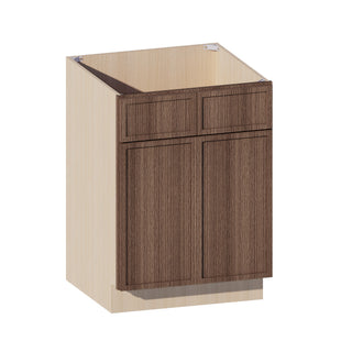 Slim Amber Oak - 24"W Vanity Sink Base Cabinet