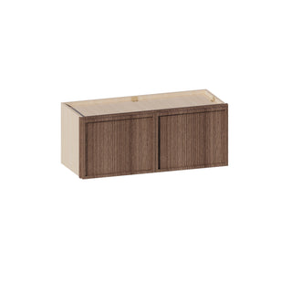 Slim Amber Oak - 30"W × 12"H Standard Wall Cabinet