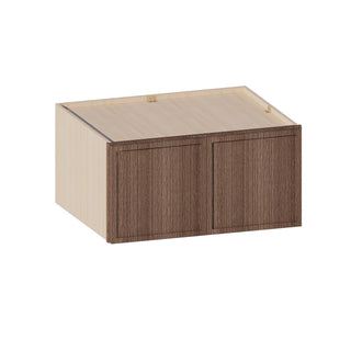 Slim Amber Oak - 30"W × 15"H Deep (24") Wall Bridge Cabinet