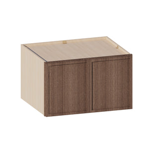 Slim Amber Oak - 30"W × 18"H Deep (24") Wall Bridge Cabinet