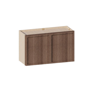 Slim Amber Oak - 30"W × 18"H Standard Wall Cabinet