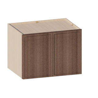 Slim Amber Oak - 33"W × 24"H Deep (24") Wall Bridge Cabinet