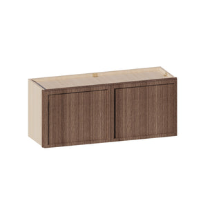 Slim Amber Oak - 36"W × 15"H Standard Wall Cabinet