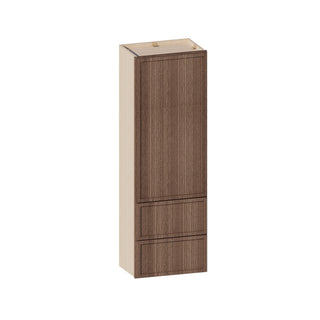 Slim Amber Oak - 18"W × 54"H Drawer Wall Cabinet