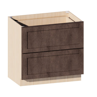 Rustic Wood - 36"W Drawer Base Cabinet