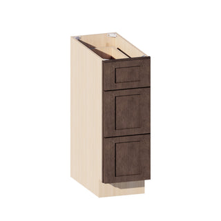 Rustic Wood - 12"W Vanity Drawer Base Cabinet