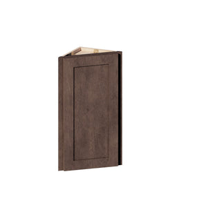 Rustic Wood - 12"W × 30"H Angled-End Wall Cabinet