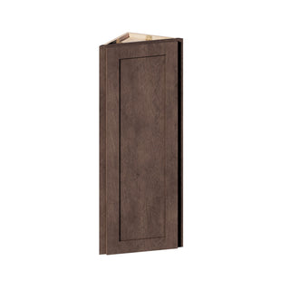 Rustic Wood - 12"W × 42"H Angled-End Wall Cabinet