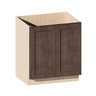 Rustic Wood - 30"W Full-Height Door Base Cabinet