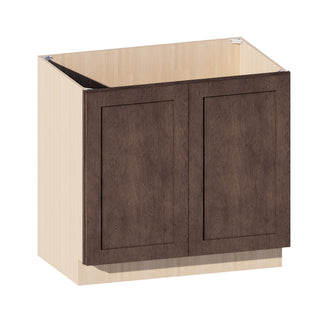 Rustic Wood - 36"W Full-Height Door Base Cabinet