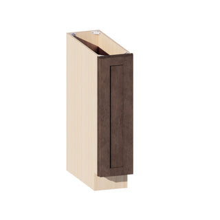 Rustic Wood - 9"W Full-Height Door Base Tray Cabinet