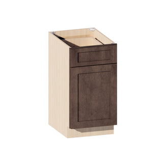 Rustic Wood - 18"W Trash Pull-Out Base Cabinet