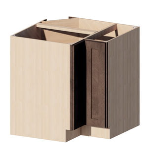 Rustic Wood - 36"W Lazy Susan Base Cabinet