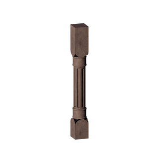 Rustic Wood - 3"W × 34-1/2"L Fluted Decorative Leg