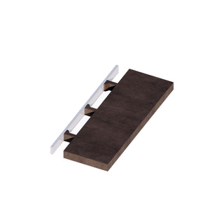 Rustic Wood - 24"W × 2-3/16"H Floating Shelf