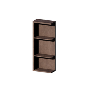 Rustic Wood - 6"W × 30"H Open Shelf Wall End Cabinet