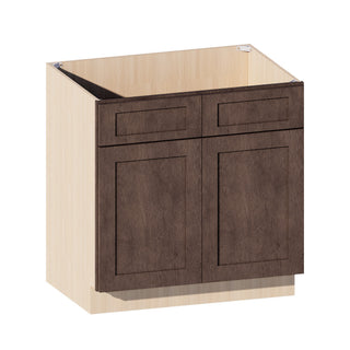 Rustic Wood - 33"W Sink Base Cabinet