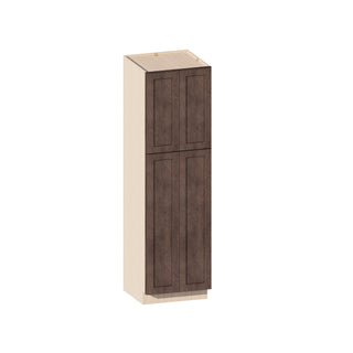Rustic Wood - 24"W × 84"H Tall Pantry Cabinet