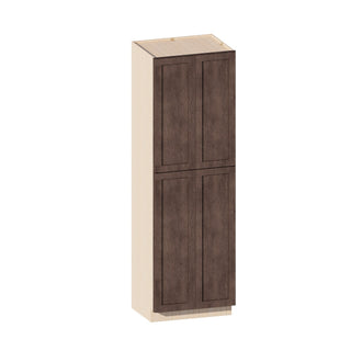 Rustic Wood - 30"W × 96"H Tall Pantry Cabinet
