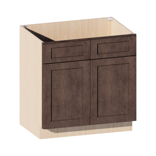 Rustic Wood - 33"W Vanity Sink Base Cabinet