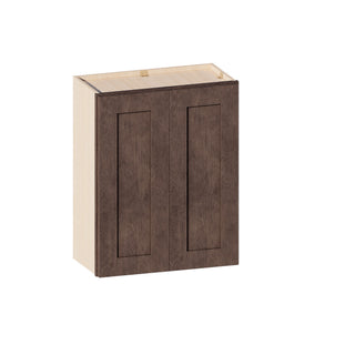 Rustic Wood - 24"W × 30"H Standard Wall Cabinet