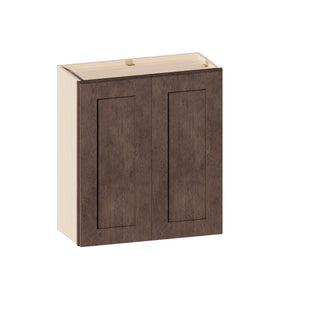 Rustic Wood - 27"W × 30"H Standard Wall Cabinet