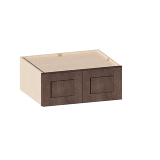 Rustic Wood - 30"W × 12"H Deep (24") Wall Bridge Cabinet