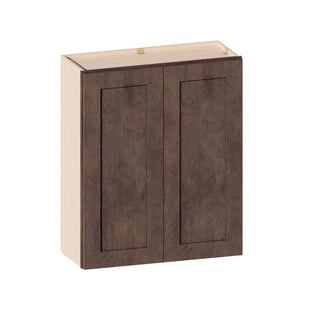Rustic Wood - 30"W × 36"H Standard Wall Cabinet
