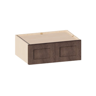 Rustic Wood - 33"W × 12"H Deep (24") Wall Bridge Cabinet