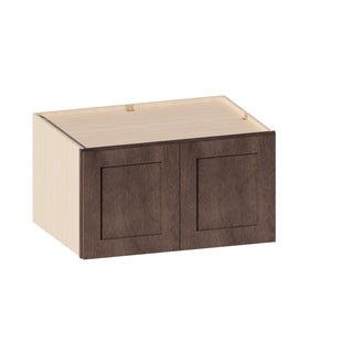 Rustic Wood - 33"W × 18"H Deep (24") Wall Bridge Cabinet