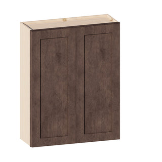 Rustic Wood - 33"W × 42"H Standard Wall Cabinet