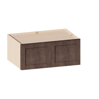Rustic Wood - 36"W × 15"H Deep (24") Wall Bridge Cabinet