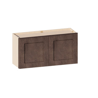 Rustic Wood - 36"W × 18"H Standard Wall Cabinet