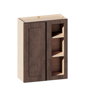 Rustic Wood - 27"W × 36"H Blind Corner Wall Cabinet