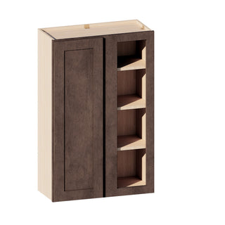 Rustic Wood - 27"W × 42"H Blind Corner Wall Cabinet
