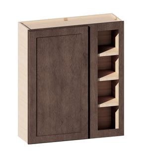 Rustic Wood - 36"W × 42"H Blind Corner Wall Cabinet
