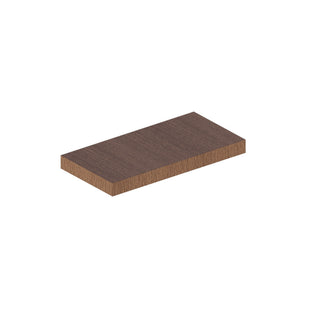 Roble Ámbar - Estante flotante de 24" An. × 2-1/16" Al.