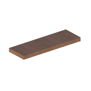 Roble Ámbar - Estante Flotante de 36" de ancho × 2-1/16" de alto
