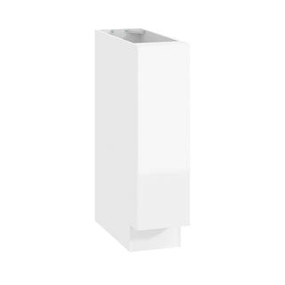 Frameless High-Glossy White - 09"W Full-Height Door Base Cabinet