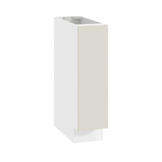 Frameless Matte Ivory - 09"W Full-Height Door Base Cabinet